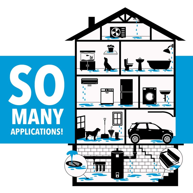 Quick Dam QD1224-2 Water Activated Flood Bags (2 Pack), Black,