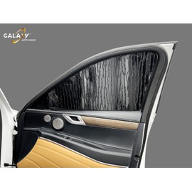 GalaxyAutoShield Custom Fit Front Seat Side Windows (2pcs) Sun Shade for 2021 2022 2023 2024 Genesis GV80 SUV, Insulated Window Sunshade Privacy Accessories Blockout UV Reflector Protection