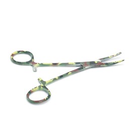 New 2 PCS Dog Pet Ear/Nose Hair Puller Grooming Hemostat Locking Forceps Pliers, 5.5" (14cm), Straight & Curved (Army Color) by G.S Online Store