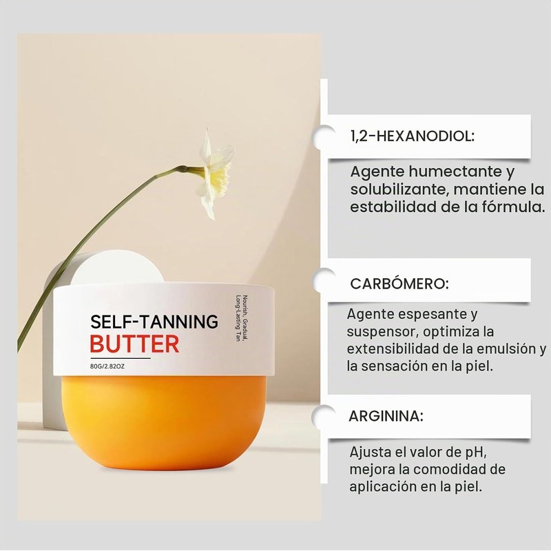 Bluemega Crema Bronceadora para Piel de Color Bronce