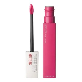 Maybelline SuperStay Matte Ink Labial Líquido, Larga Duración 16 Horas, Alta Pigmentación Sin Transferencia, Aplicador de Precisión en Flecha, Tono 30 Romantic, 5 ml
