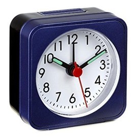 Travel clock with Sweep clockword LA PALMA 60.1019.06 blue
