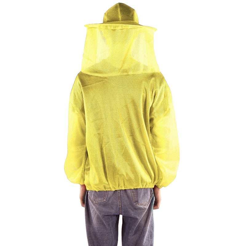 Beekeeping Tools Professional Beekeeping Protective Jacket Beekeeper Veil Suit SmockYellow