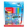 Maped Plumin Escolar Maped Ocean Deco Set De 12 Plumones