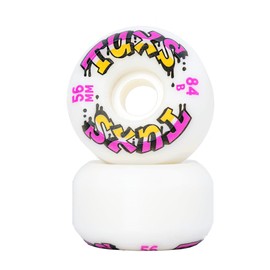 TUXS Skateboard Wheels 56 mm 84B (104A) Hardness Pro Side Cut SHR Premium Ball Bearing Wheels Wheels Wheels for Skateboards Super Hard