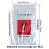 Daarcin Biohazard Specimen Bags,100pcs 6x9in/15x25cm with Biohazard Red Logo Printing,