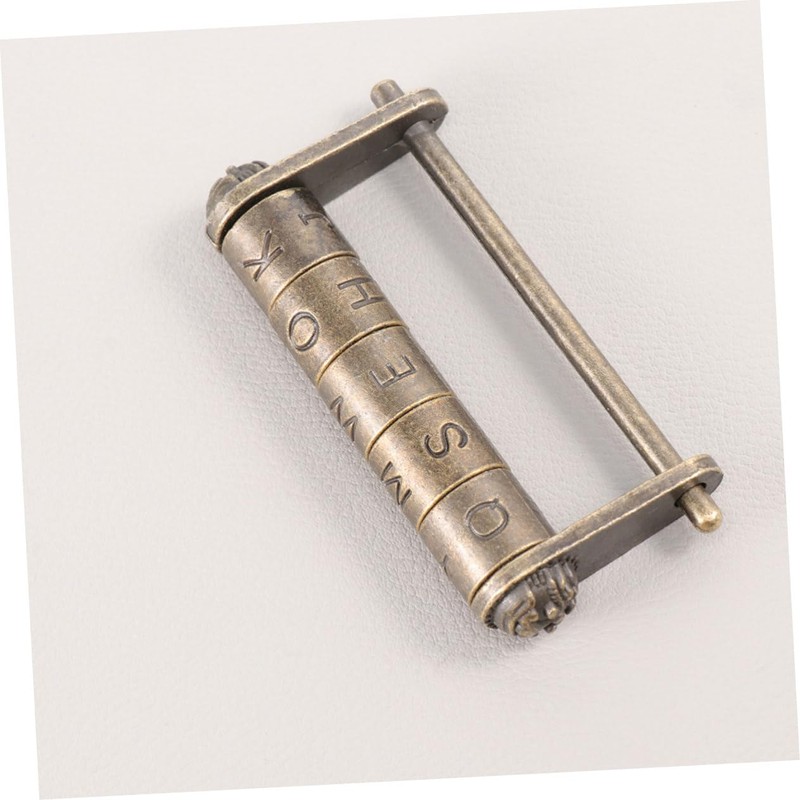 OSALADI Door Lock Keyless Combination Lock English Letter Patterns Retro