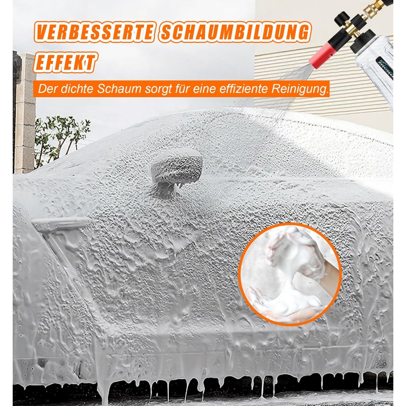 Improved Foam Cannon Snow Foam Lance, 1L Adjustable Foam Lance
