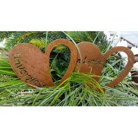 LB H&F Mourning Decoration Metal Grave Ornament for Flower Arrangements – Grave to Put in – Weather Frost Resistant