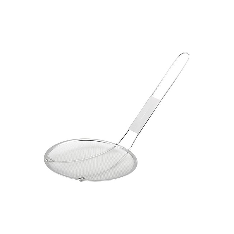 Stainless Steel Flat Bit Round Scum Lifting 5.9 inches (15