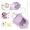 Botella De Agua Portátil Kawaii,con Correa Y Funda,2 Piezas