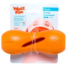 WEST PAW Durable Tangerine Dog Chew Toy Puzzle For Aggressive Chewers Non-toxic Usa Made