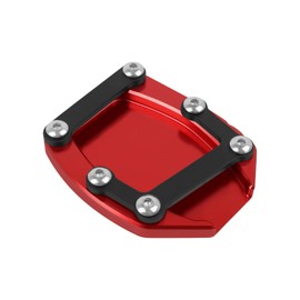 Motorcycle Kickstand Pad Enlarger Extension Side Stand Plate Pad Replacement for Ducati Diavel V4 2023 2024 (red)
