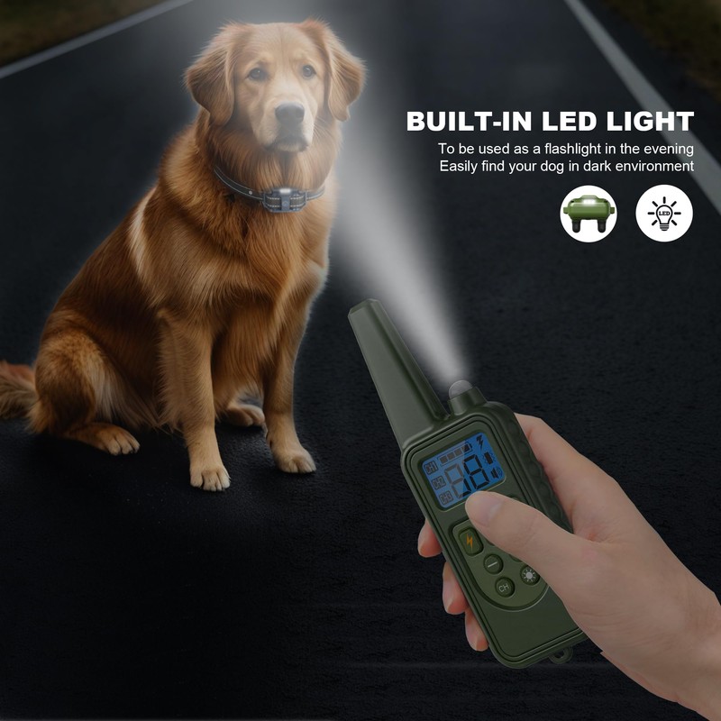Heaflex Dog Shock Collar, Electronic Dog Shock Collar with Shock,