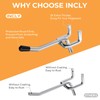 INCLY 50 Pack 2 Inch Pegboard Hooks, 1/4" Heavy Duty