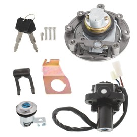 LABLT Motorcycle Ignition Switch Fuel Gas Cap Seat Lock Key Kit Replacement for Yamaha YZF R1 2004-2015 R6 2006-2015 FJR1300 2003-2005