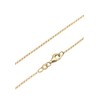 Elli Women's Pea Chain Necklace Plate Circle Duo Brushed in