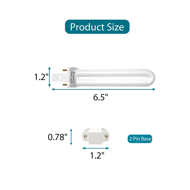 Dichroma 21050 9-Watt Replacement Bulb Compatible with Dynatrap DT3009 DT3019