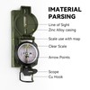 Military Compass, with Sighting Lines, Impact Resistant & Waterproof Compass
