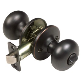 Design House 753459 Cambridge 2-Way Adjustable Privacy Door Knob, Oil Rubbed Bronze