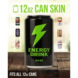 XPACK Silicone Can Sleeve (2 Pack) - Disguise Your Can as a Soda Can and Keep it Hidden (Black)