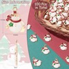 Ipotkitt 100Pcs Christmas Snowman Alloy Enamel Charm Pendants for DIY