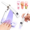 UV Nail Lamp for Gel Polish LEDSUUEI, [2-in-1Dual-Zone] Handheld UV