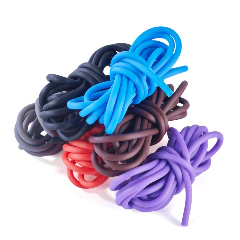 PandaHall 12m Hollow Pipe Rubber Cord 4mm Stitch Holder Tube