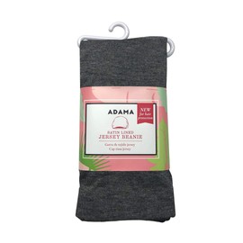 ADAMA Satin Lined Jersey Beanie, Ultra Soft, Fashionable Hipster Chic, Satin Lining Prevents Breakage and Tangling, Day and Night Hair Defense, Gray, Standard
