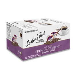 Boston's Best Coffee Roasters, Breakfast Blend, Single Serve Cup 80Count