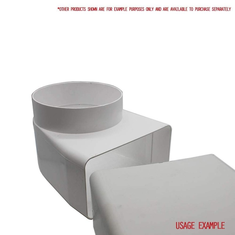 Kair Elbow Bend Adaptor 150mm x 70mm to 125mm -