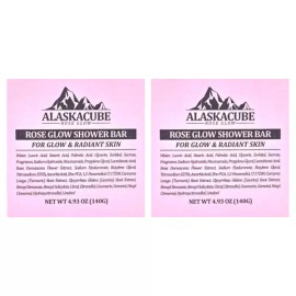 Alaska Cube 알래스카큐브 로즈 글로우 샤워 바 140g 2개 Alaska Cube Rose Glow Shower Bar 140g 2pcs