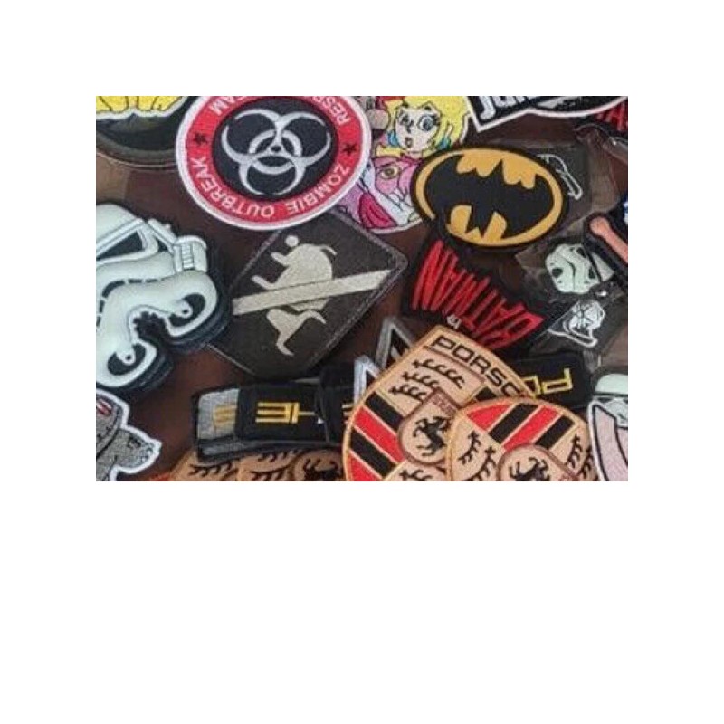 V. President V. President Biker Title Rank Tag Embroidered Iron