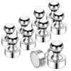 GOOZADA 10Pack Fridge Magnets for Whiteboard Silver White Board Magnet