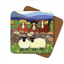 Nag Nag Nag Coaster by Thomas Joseph - Funny Sheep