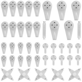 40pcs Concrete Wall Hooks, Invisible Nail Hangers No Damage Wall Picture Hangers Drywall Picture Hooks Non Trace Hanging Hooks Photo Frame Hangers