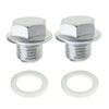 SING F LTD 2PCS Oil Drain Plugs with Gaskets 90009-PH1-000