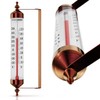 Steel Thermometer Indoor/Outdoor Waterproof Decorative (Adjustable Angle)