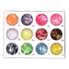 YESLADY Nail Art Glitter Mylar Slice Irregular Sequin Glass Piece