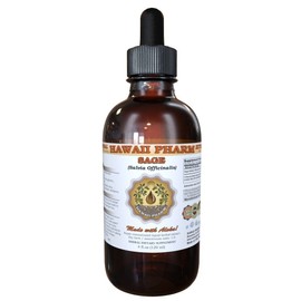 HawaiiPharm Sage (Salvia officinalis) Liquid Extract, Tincture, Herbal Supplement, Made in USA, 2 fl.oz