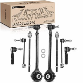 A-Premium Set of 8, Front Lower Forward Control Arm, Sway Bar Link, Inner Outer Tie Rod End, Compatible with Dodge Charger 2006-2010, Challenger 2008-2010, Magnum 2005-2008, Chrysler 300 2005-2010