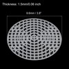 sourcing map Plastic Mesh Canvas Sheet 9.6cm/ 3.8" White Round
