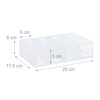 Relaxdays Plastic Drawer Box, H x W x D: 6
