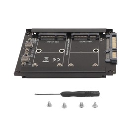 MSATA to SATA3.0 Adapter Card MINI SATA SSD to 6G Interface Converter Adapter SATA3.0 To Dual Port MSATA Expansion Card