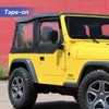 Window Visors Rain Guards Shield for 1997-2006 Jeep Wrangler, Out-Channel