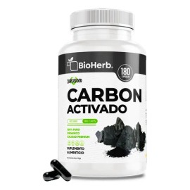 BioHerb® | Carbón Activado Micronizado, Extremadamente Eficaz – Formulación 100 % Pura, Limpieza, Soporte Digestivo y Eliminación de Metales Pesados – Alta Absorción