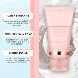 Collagen Night Wrapping Mask Overnight Mask Face Collagen Overnight Mask Collagen Wrapping Mask Collagen Night Wrapping Mask Overnight Mask Face Collagen Overnight Mask with Applicator