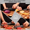 Knife Set,12-Piece Premium Kitchen Knife Set with Universal Knives Block,Anti-Rust