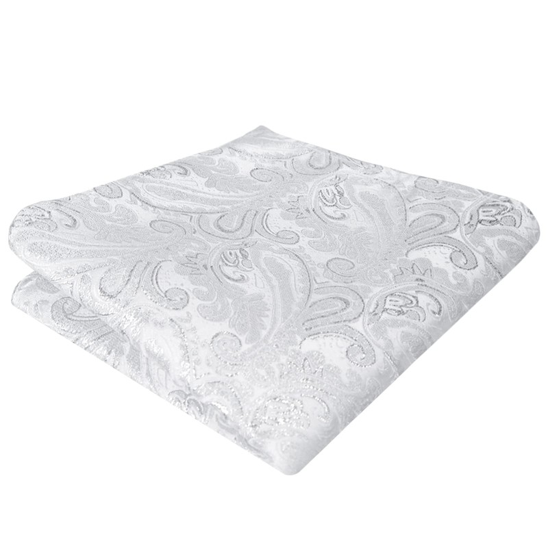 Alizeal Mens Gradient Paisley Bow Tie Pre Tied Pocket Square