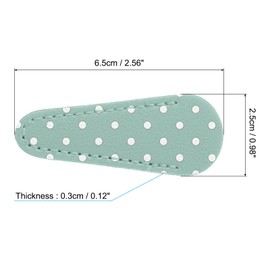 PATIKIL 2.6" x 1" Scissors Sheath, 1Set/3Pcs Polka Safety Scissors Cover Protector Leather for Sewing Lovers Embroidery Needlework Crewel and Sewing, White & Green & Blue